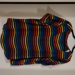 Torrid Rainbow Striped Top